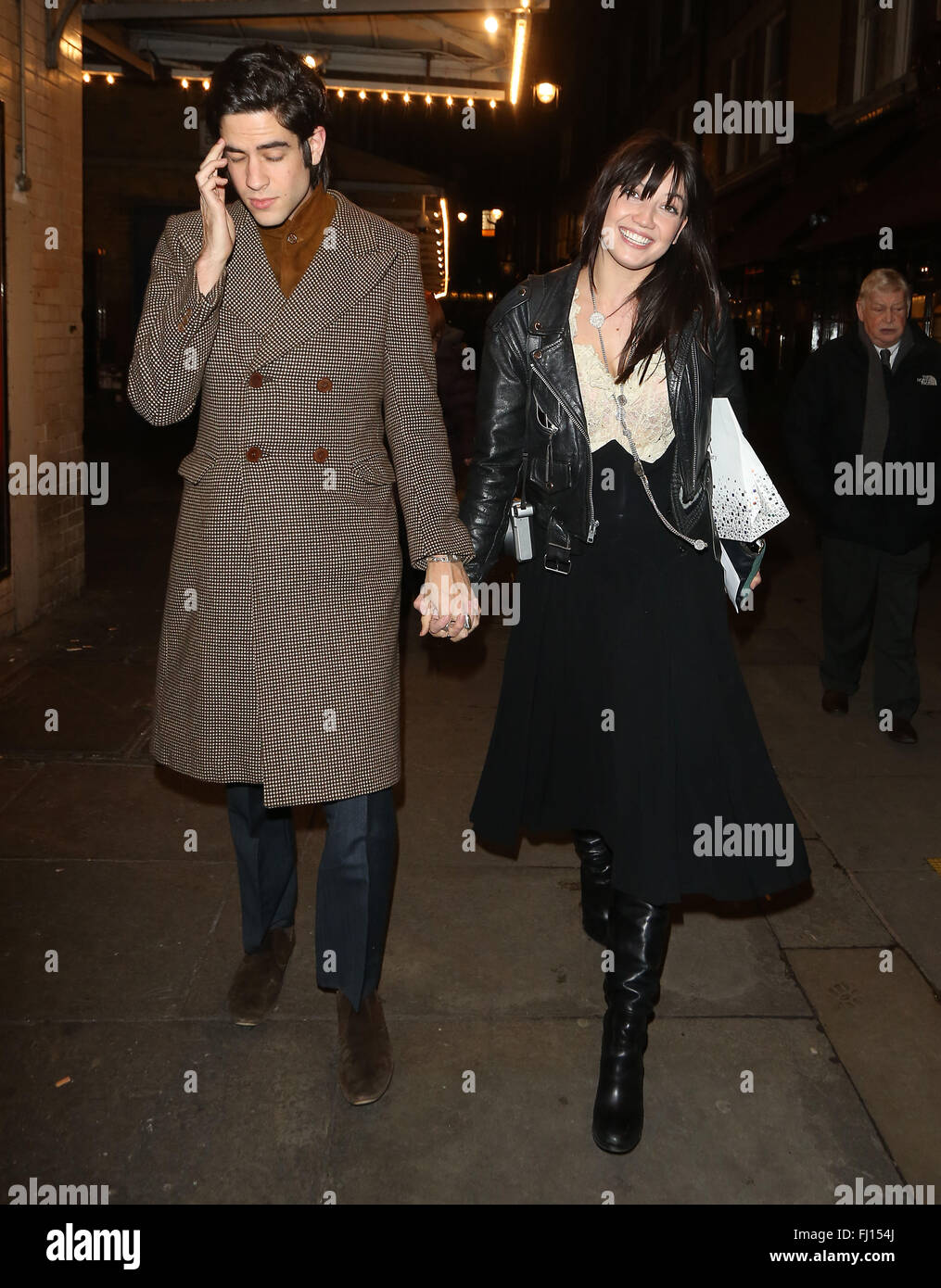 Daisy Lowe and her new boyfriend Tom Cohen seen stepping out for dinner