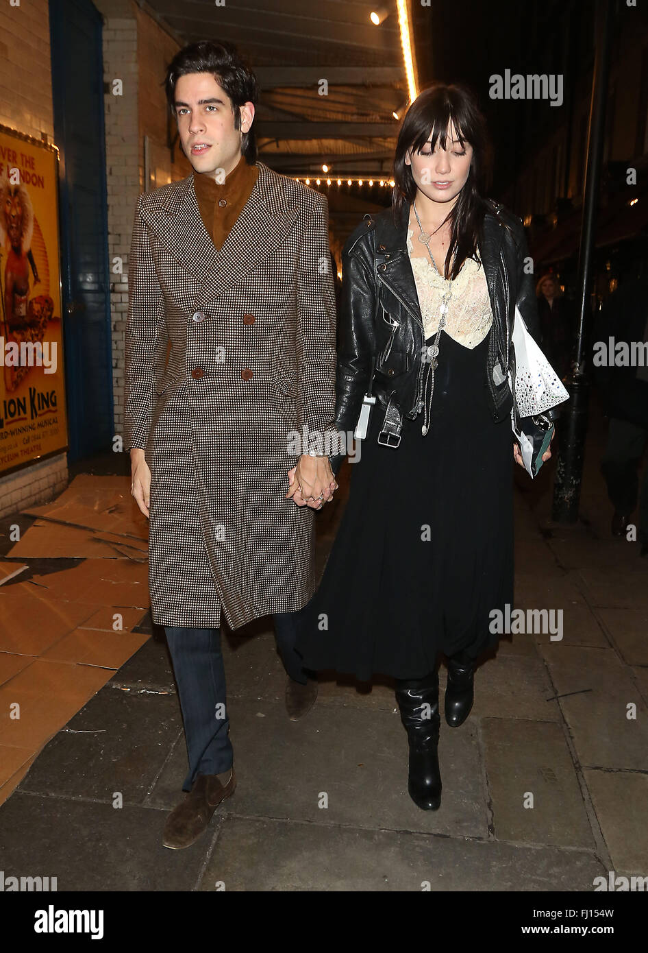 Daisy Lowe and her new boyfriend Tom Cohen seen stepping out for dinner