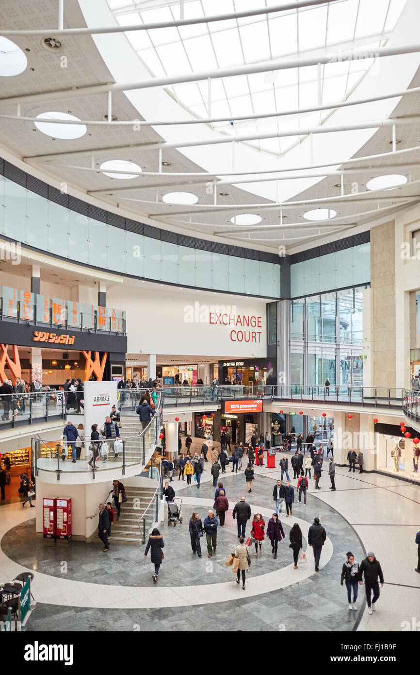 Manchester Arndale centre   Shops shopping shopper store retail precinct supermarket retailer retail retailers traders trading o Stock Photo