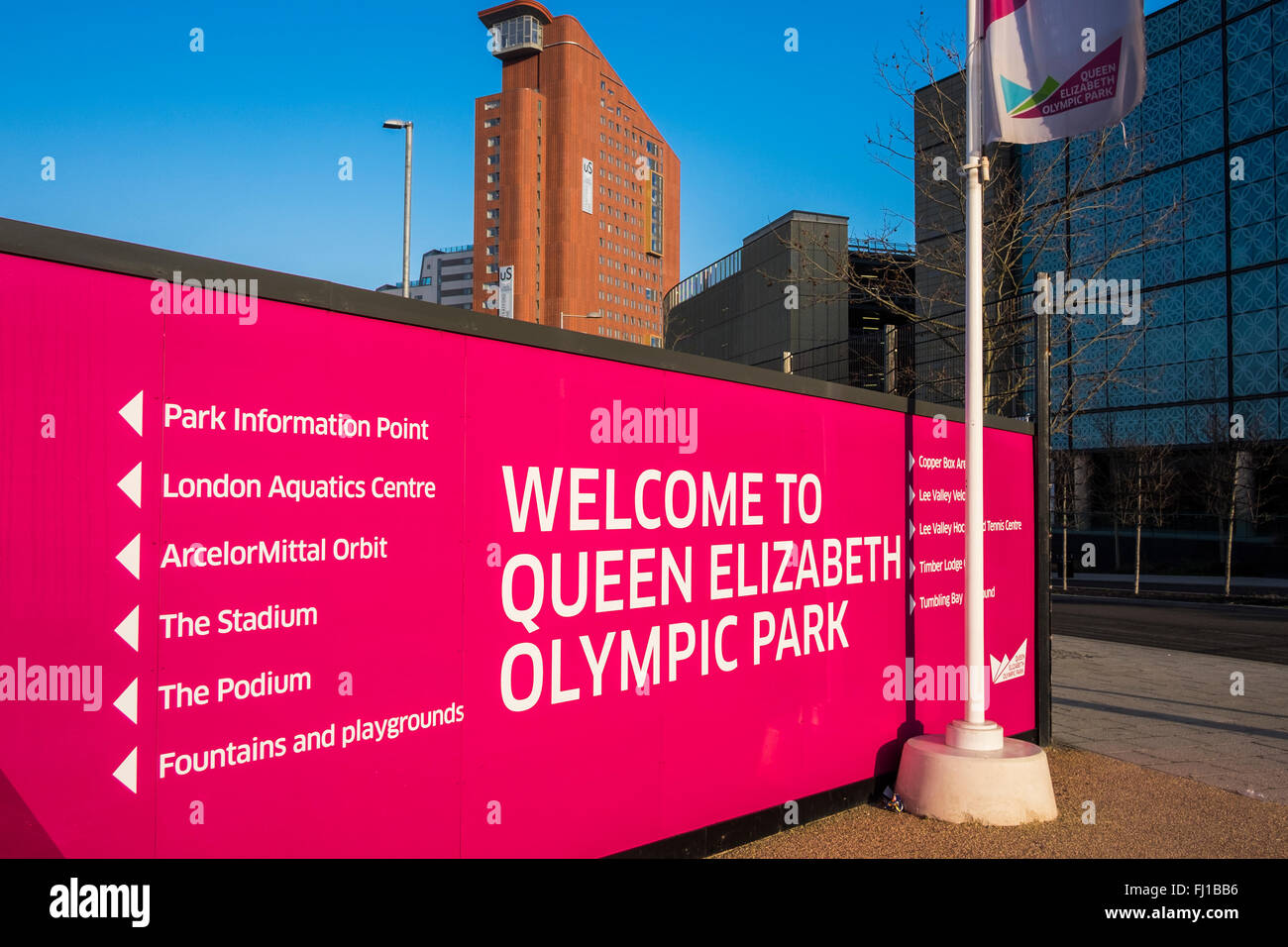 Queen Elizabeth Olympic Park, Stratford, London, England, U.K Stock