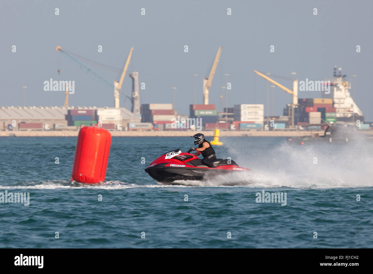 Jet Ski racing in Doha, Qatar Stock Photo Alamy