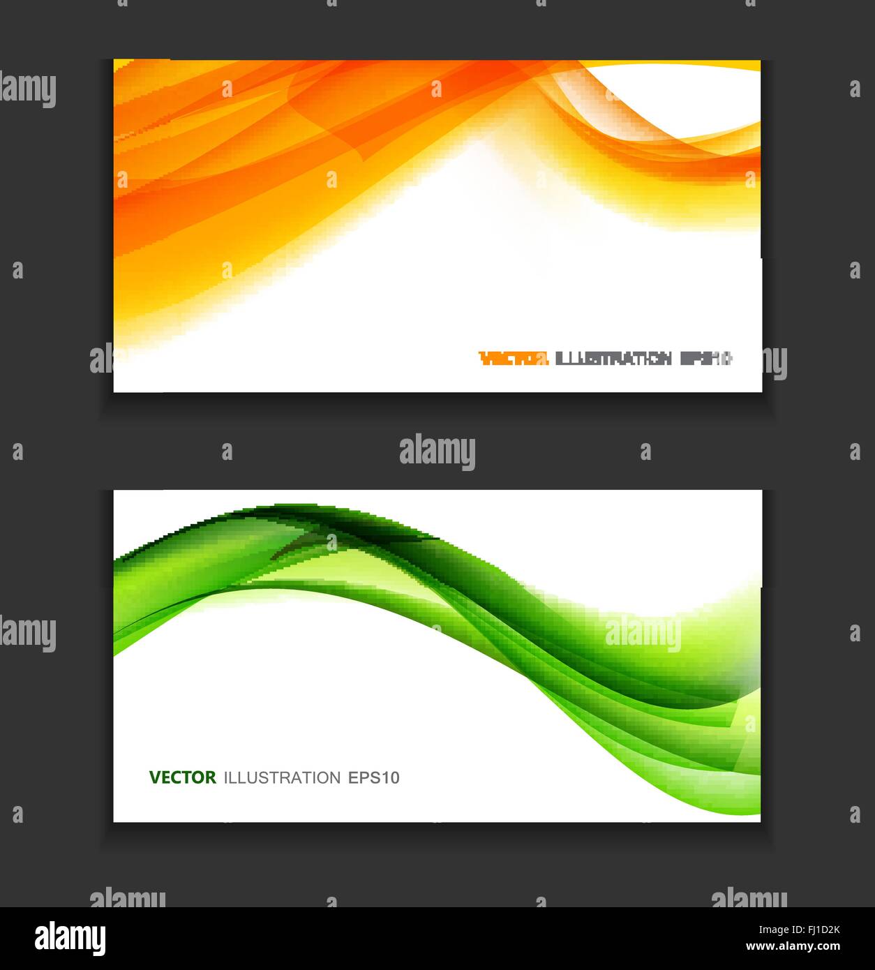 Wave Card Background Abstract Colored Wave Card Background. Vector Illustration Stock Vector ...