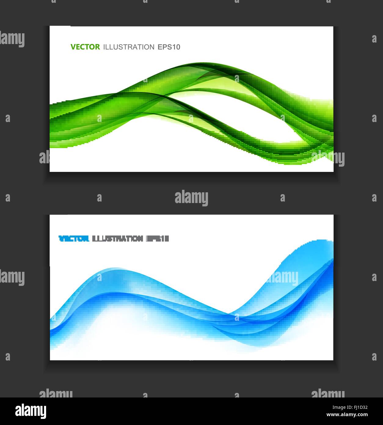 Wave Card Background Abstract Colored Wave Card Background. Vector Illustration Stock Vector ...