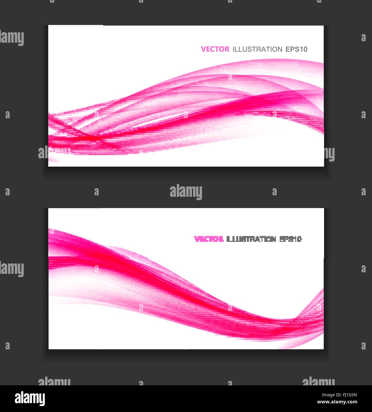 Wave Card Background Abstract Colored Wave Card Background. Vector Illustration Stock Vector ...