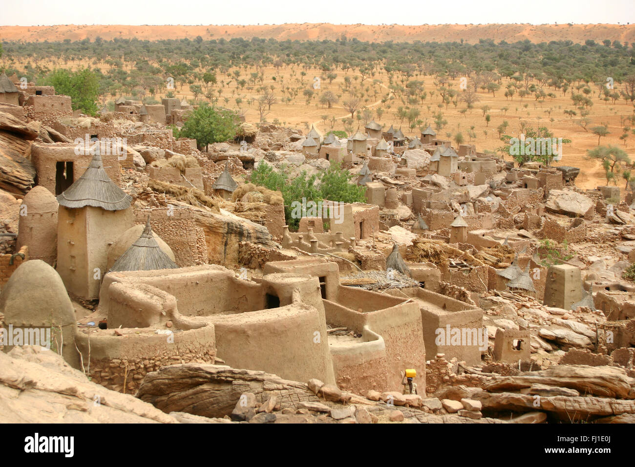 Life in Dogon traditional village , Mali Stock Photo