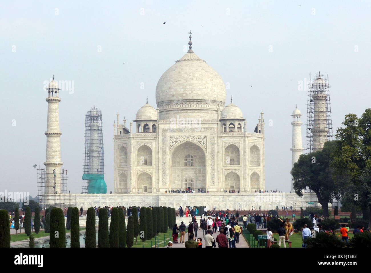 The Taj Mahal , UNESCO World Heritage Site, Agra, Uttar Pradesh, India on 15 February 2016. Photo by Palash Khan Stock Photo