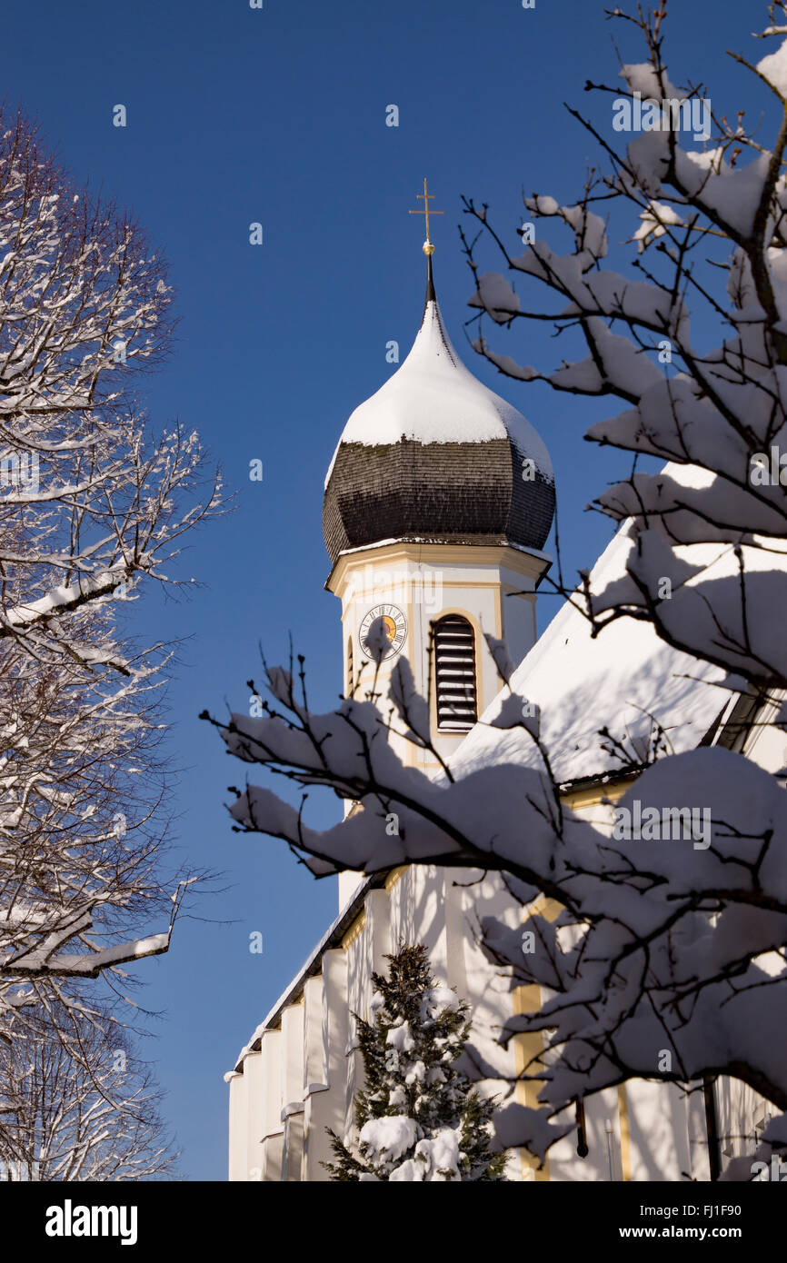 Peissenberg is a municipality in the Weilheim-Schongau district, in Bavaria, Germany. Stock Photo