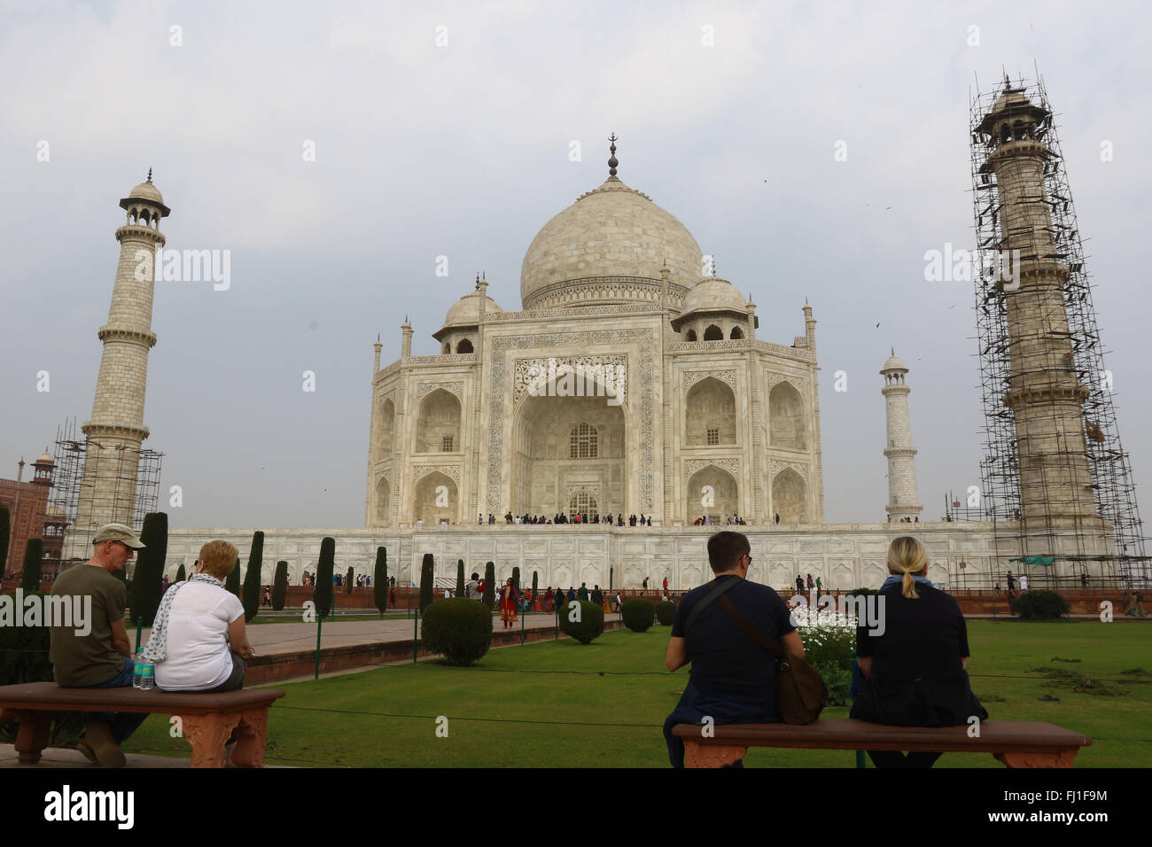 The Taj Mahal , UNESCO World Heritage Site, Agra, Uttar Pradesh, India on 15 February 2016. Photo by Palash Khan Stock Photo