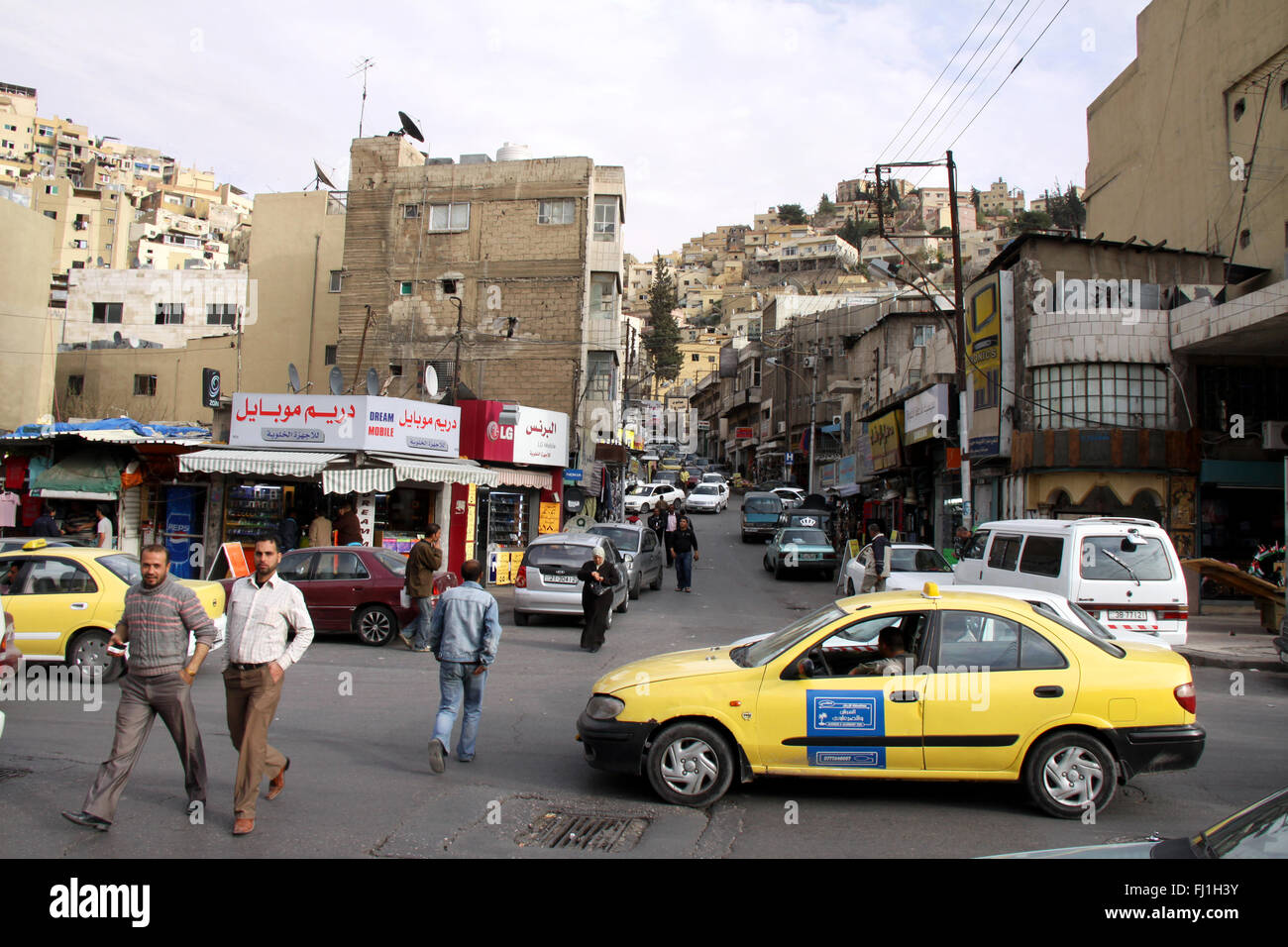 Streets of Amman, Jordan Stock Photo