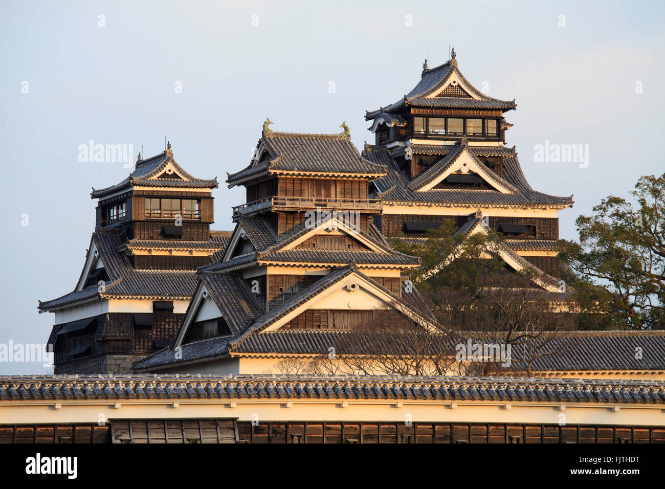 Japan, Kumamoto, Kumamoto-jo, Castle, exterior, Stock Photo