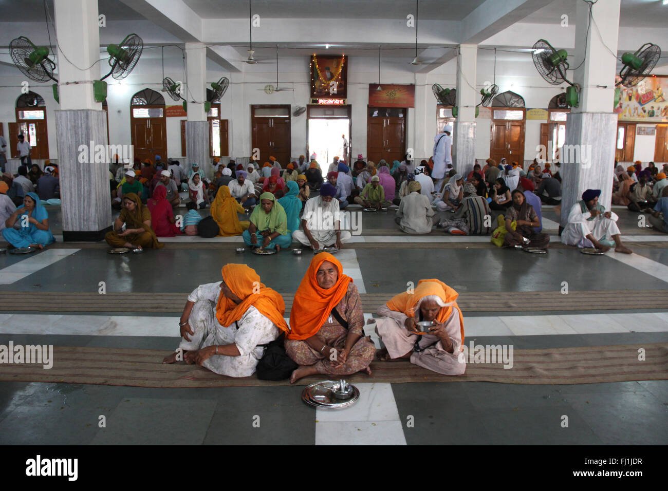 The Refectory of the Golden temple, Amritsar , India Stock Photo