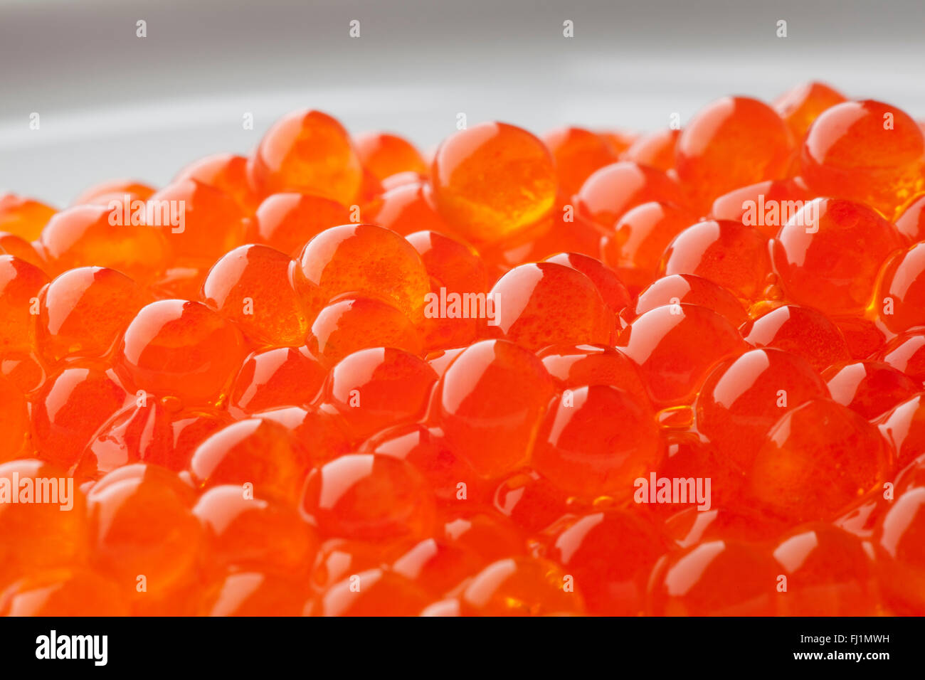 A pile of Trout caviar Stock Photo