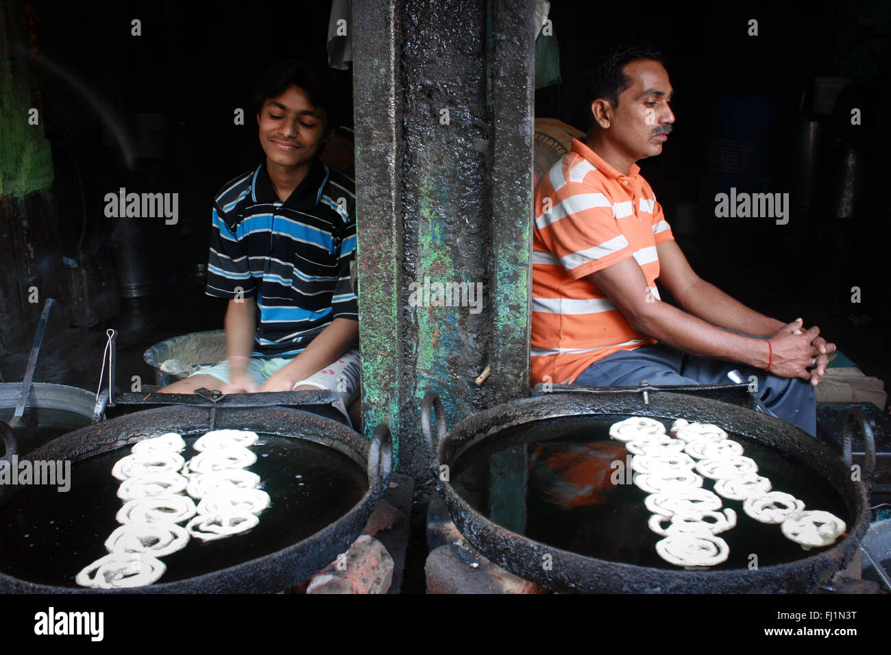 Street food (donuts) in Delhi Stock Photo Alamy