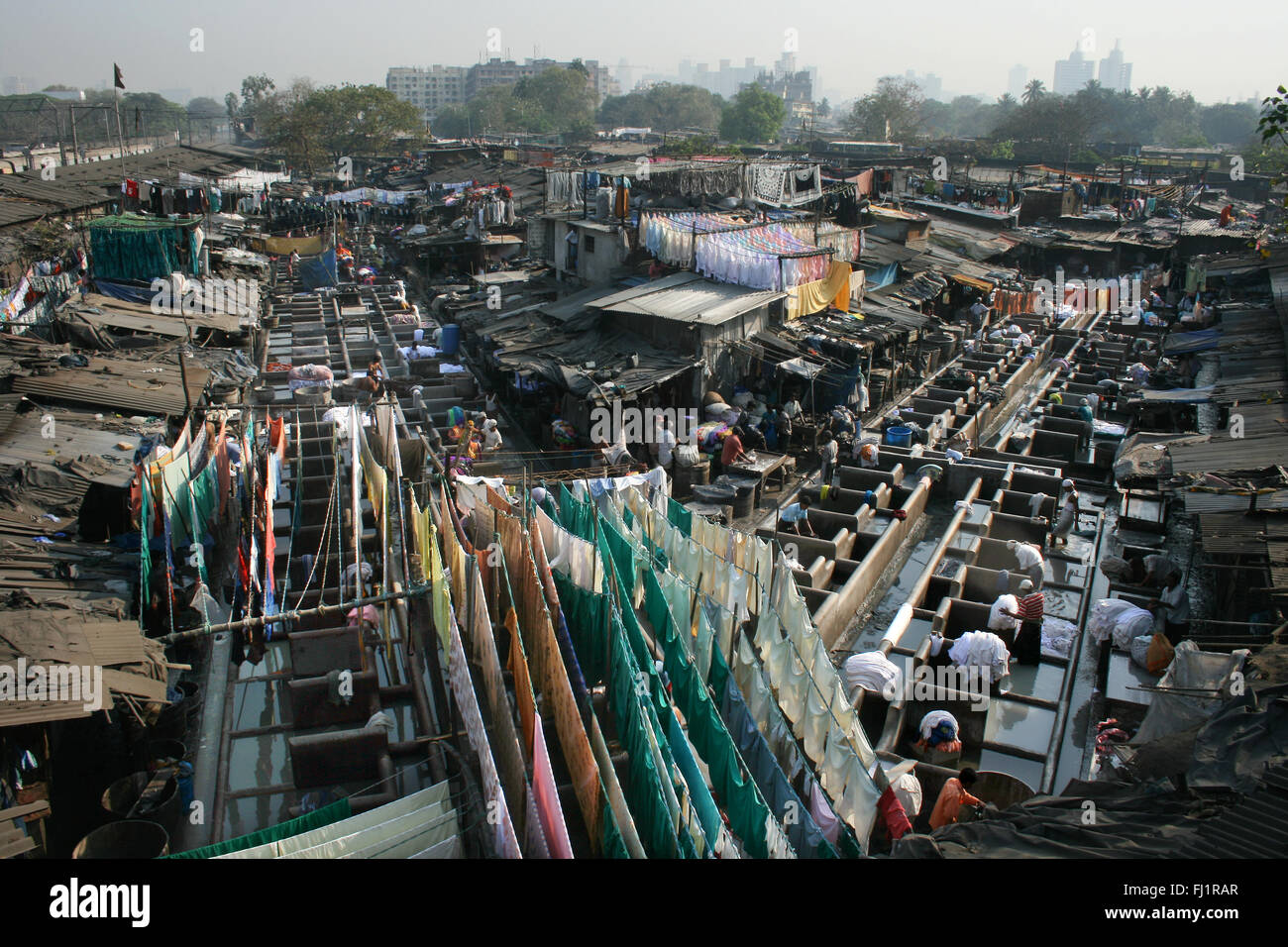 Dhobi Ghat , Mumbai , India Stock Photo