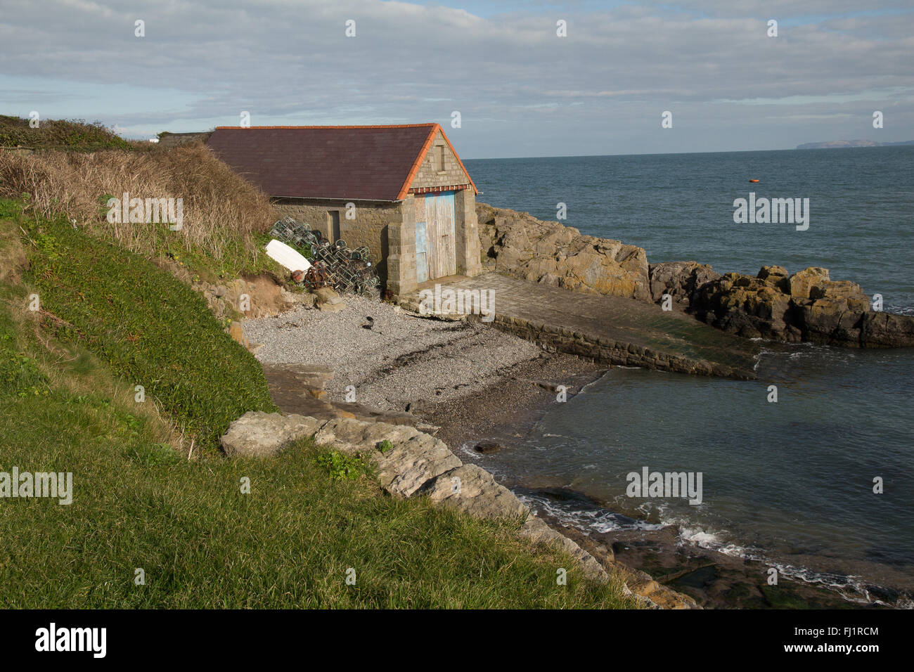 Old Lifeboat House, Moelfre, Anglesey Stock Photo Alamy