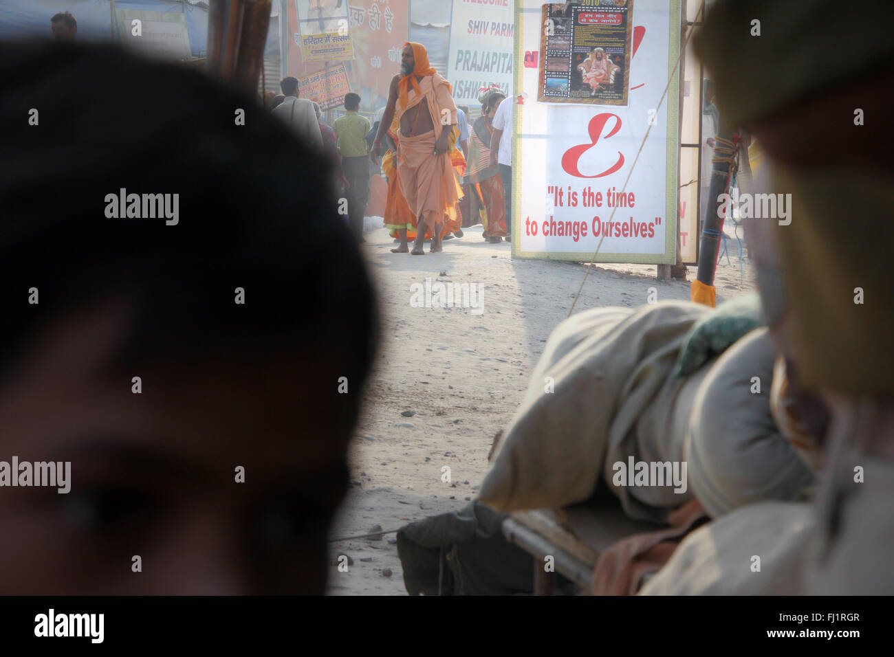 Kumbh mela 2010 in Haridwar, India Stock Photo