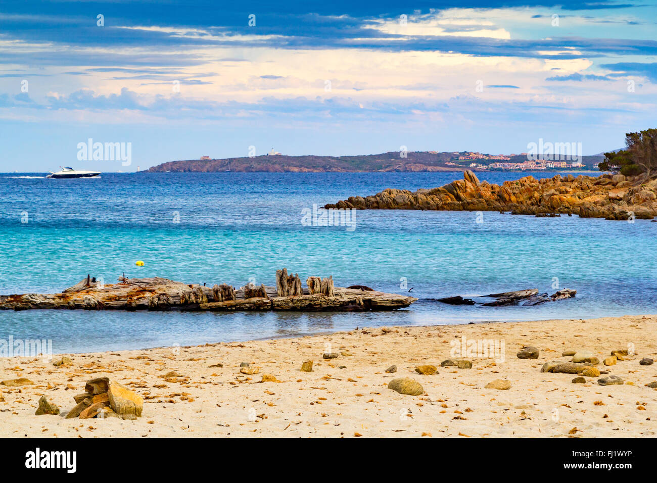 Caprera isle, relitto beach, La Maddalena national park, Sardinia, Italy Stock Photo