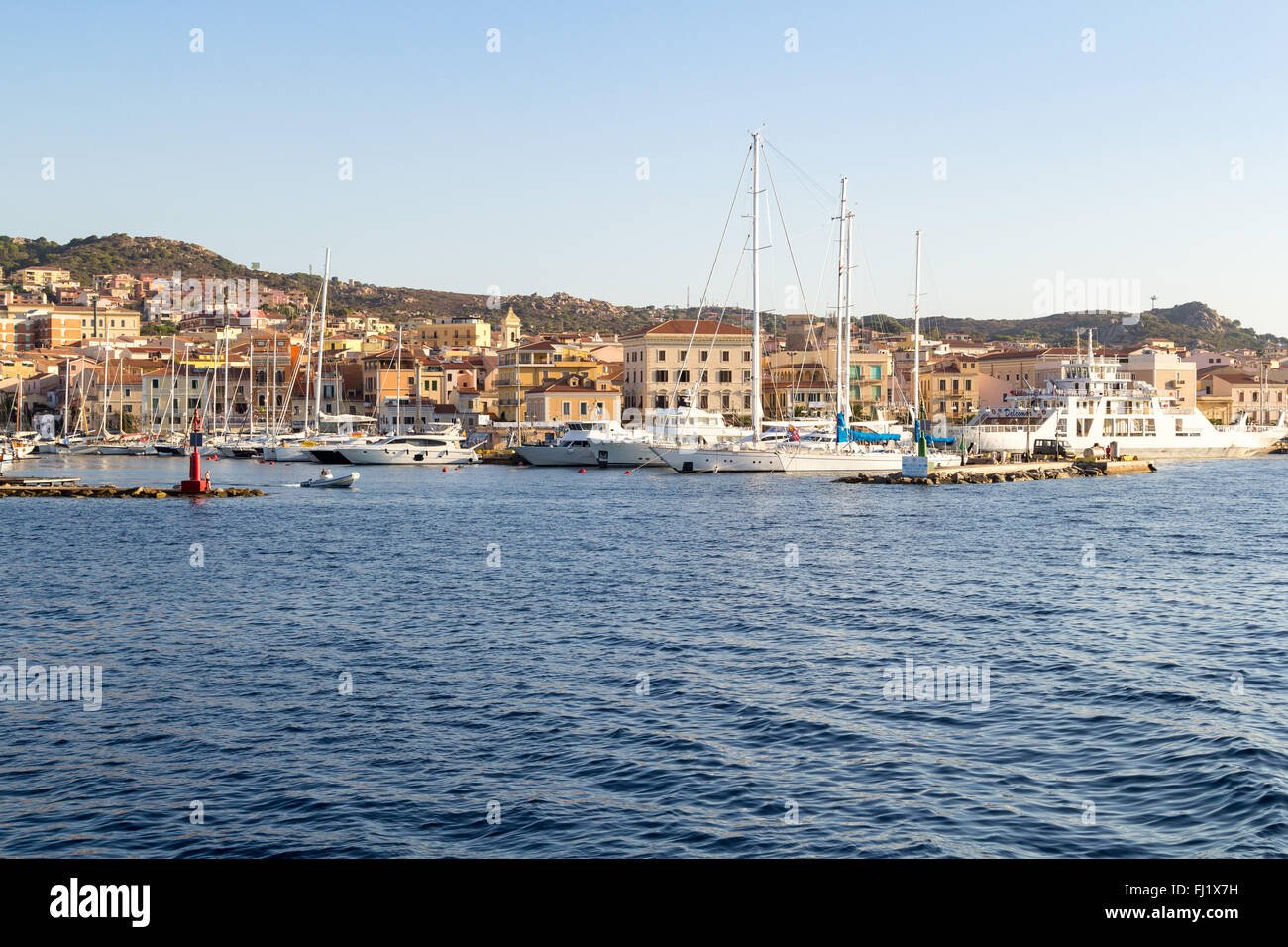 La Maddalena isle, Cala Gavetta port entrance, Sardinia, Italy Stock