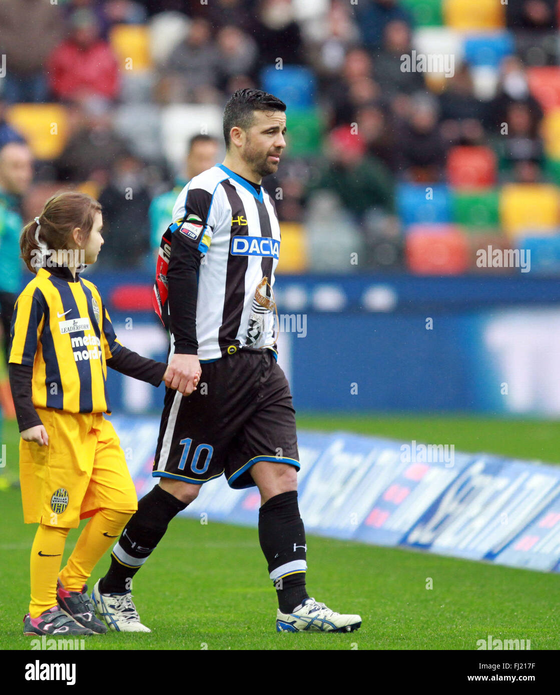 Antonio Di Natale.Udine Italy 28th Feb 2016 Udinese S Forward Antonio Di Natale Stock Photo Alamy