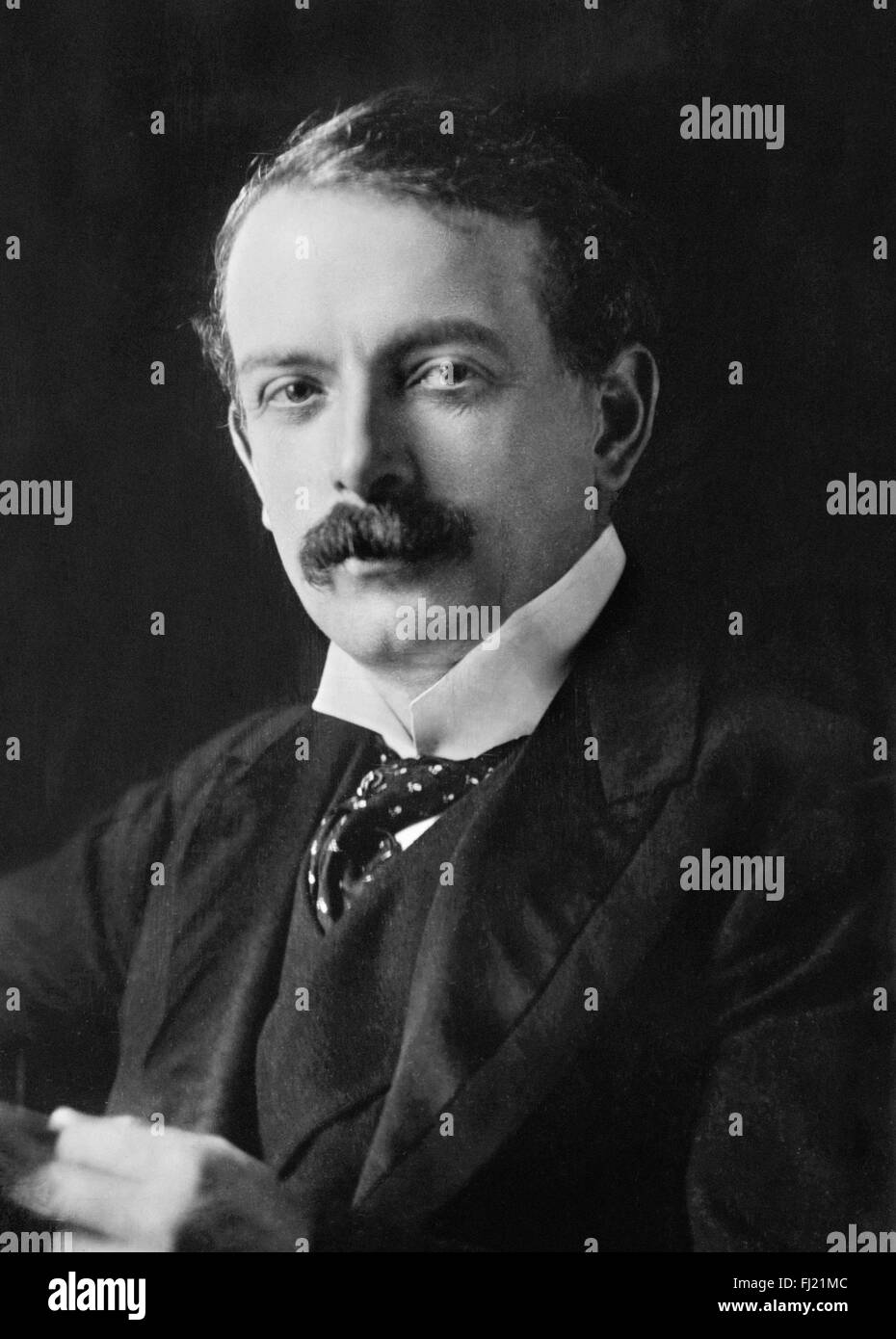 David Lloyd George, liberal politician who was British Prime Minister during and immediately after the First World War. Date of photograph unknown, but shows Lloyd George as a younger man Stock Photo