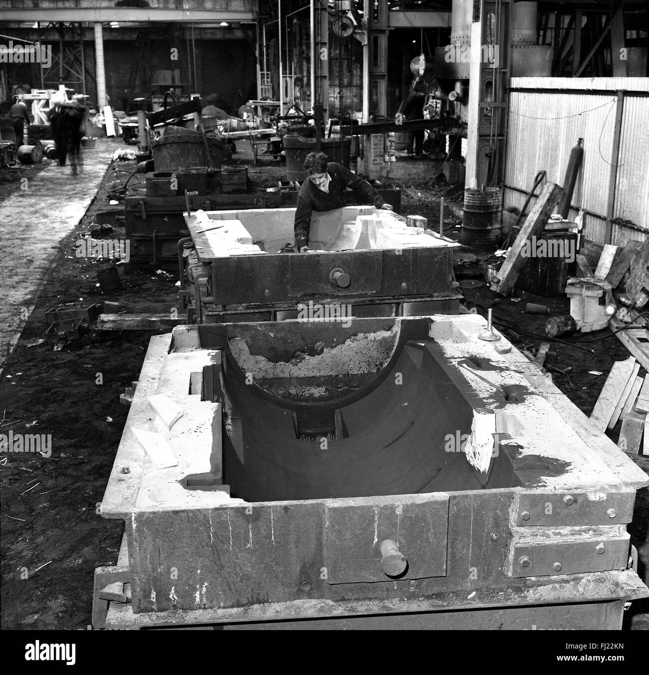 Horsehay Works Joseph Adamson Company steel iron production factory 1960s Stock Photo