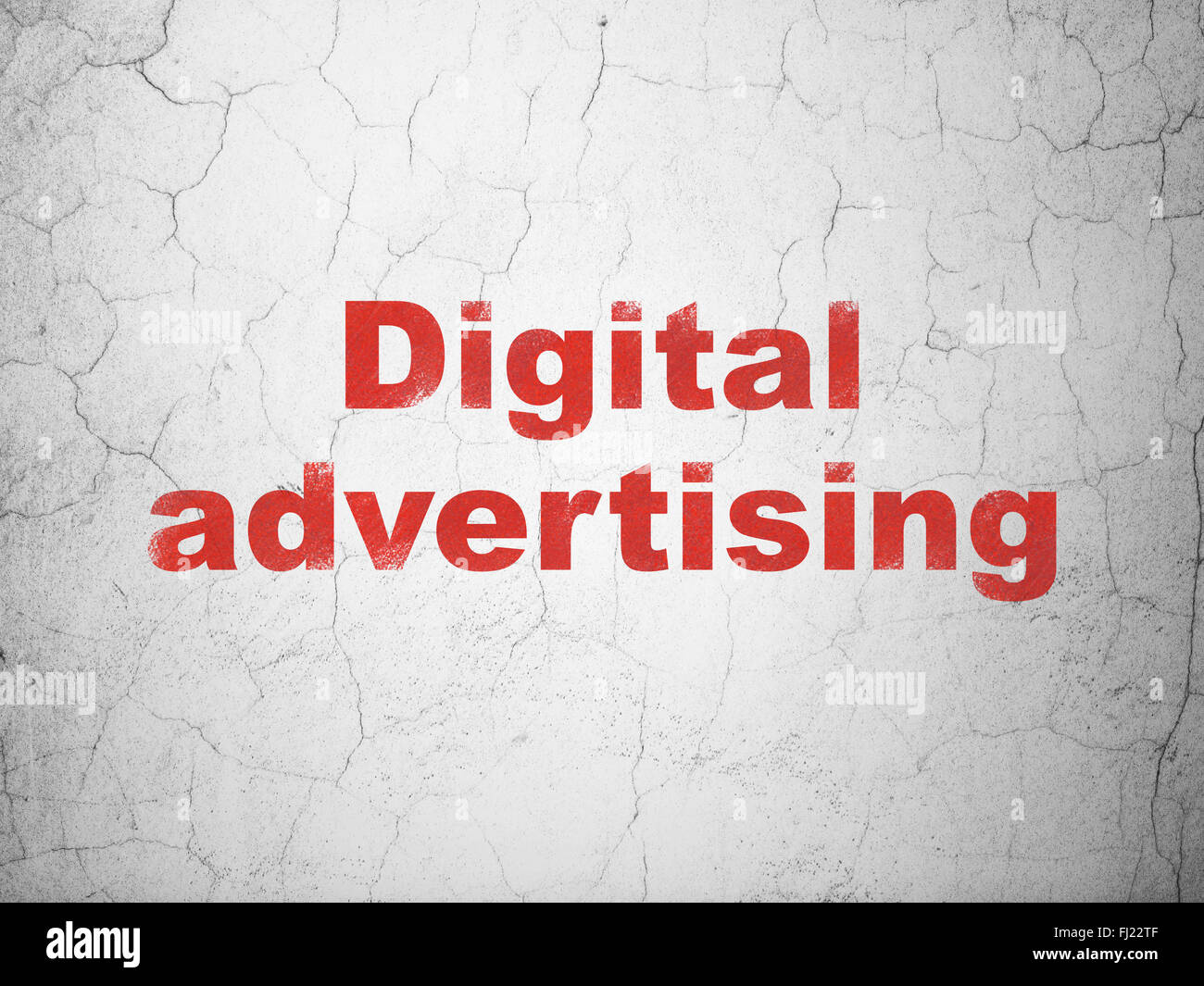 Advertising concept: Digital Advertising on wall background Stock Photo ...