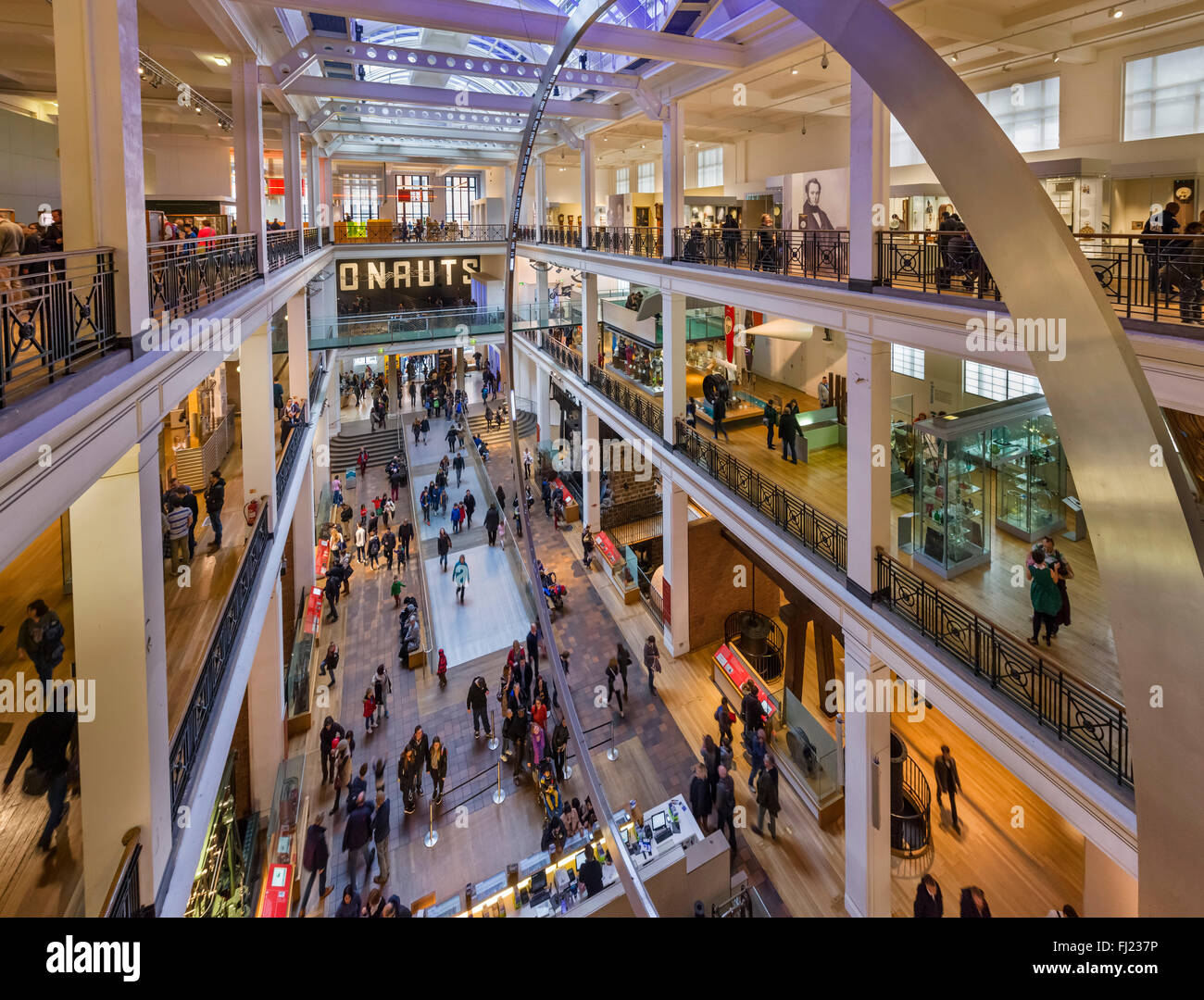 Interior of the Science Museum, South Kensington, London, England, UK Stock Photo