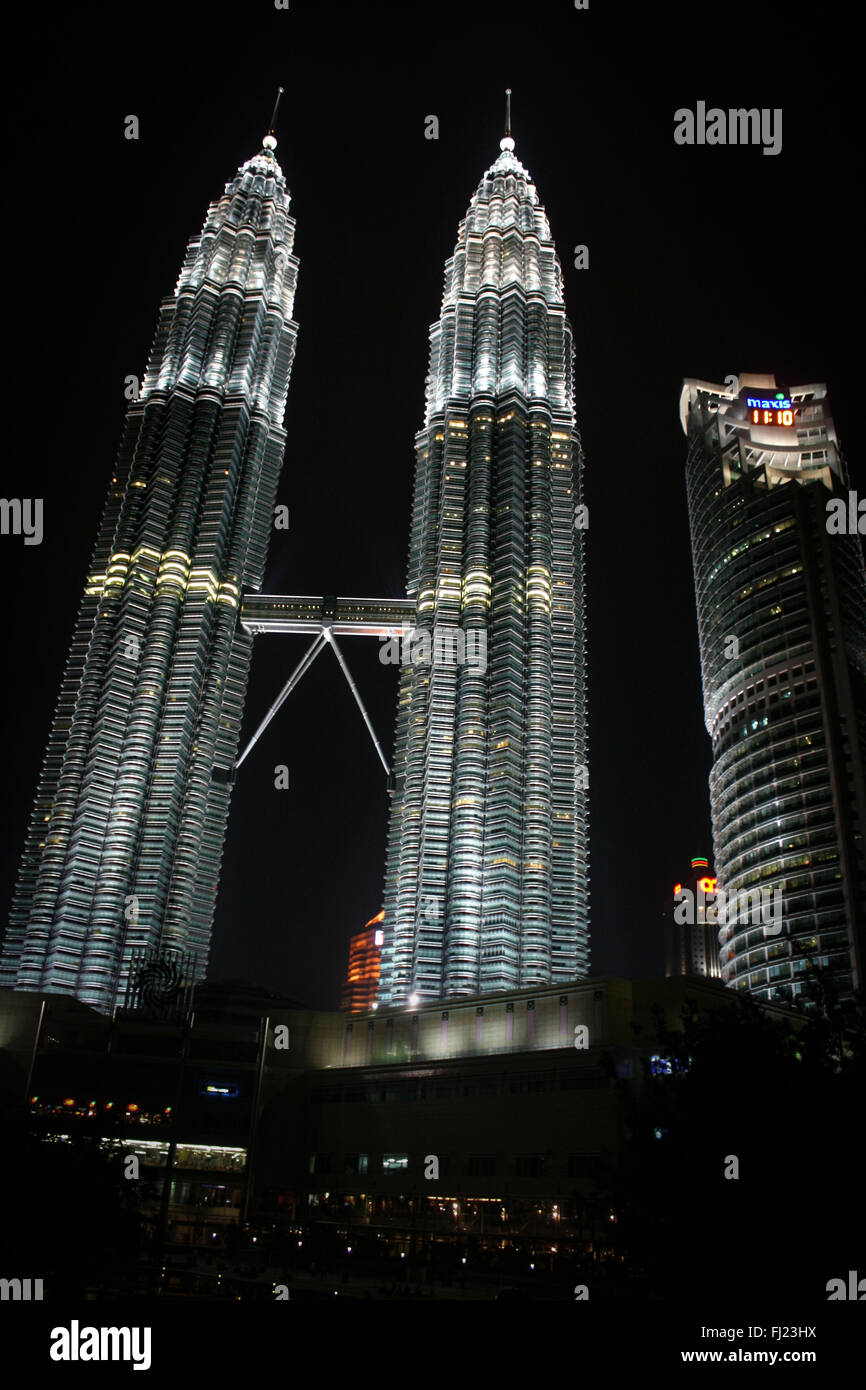 Petronas Towers, Kuala Lumpur , Malaysia Stock Photo