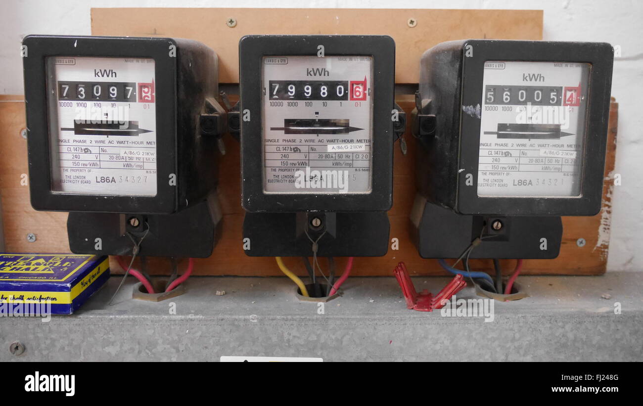 London electricity board electricity meter hi-res stock photography and  images - Alamy