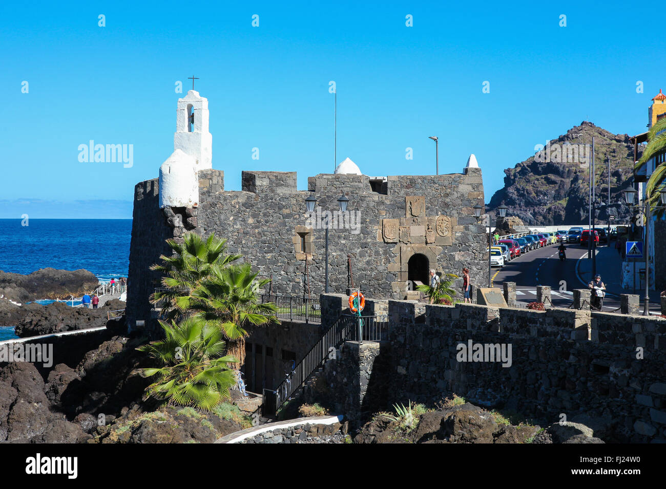 GARACHICO, SPAIN - JANUARY 20, 2016: Ermita de San Roque in Garachico, Tenerife, Canary Islands, Spain Stock Photo