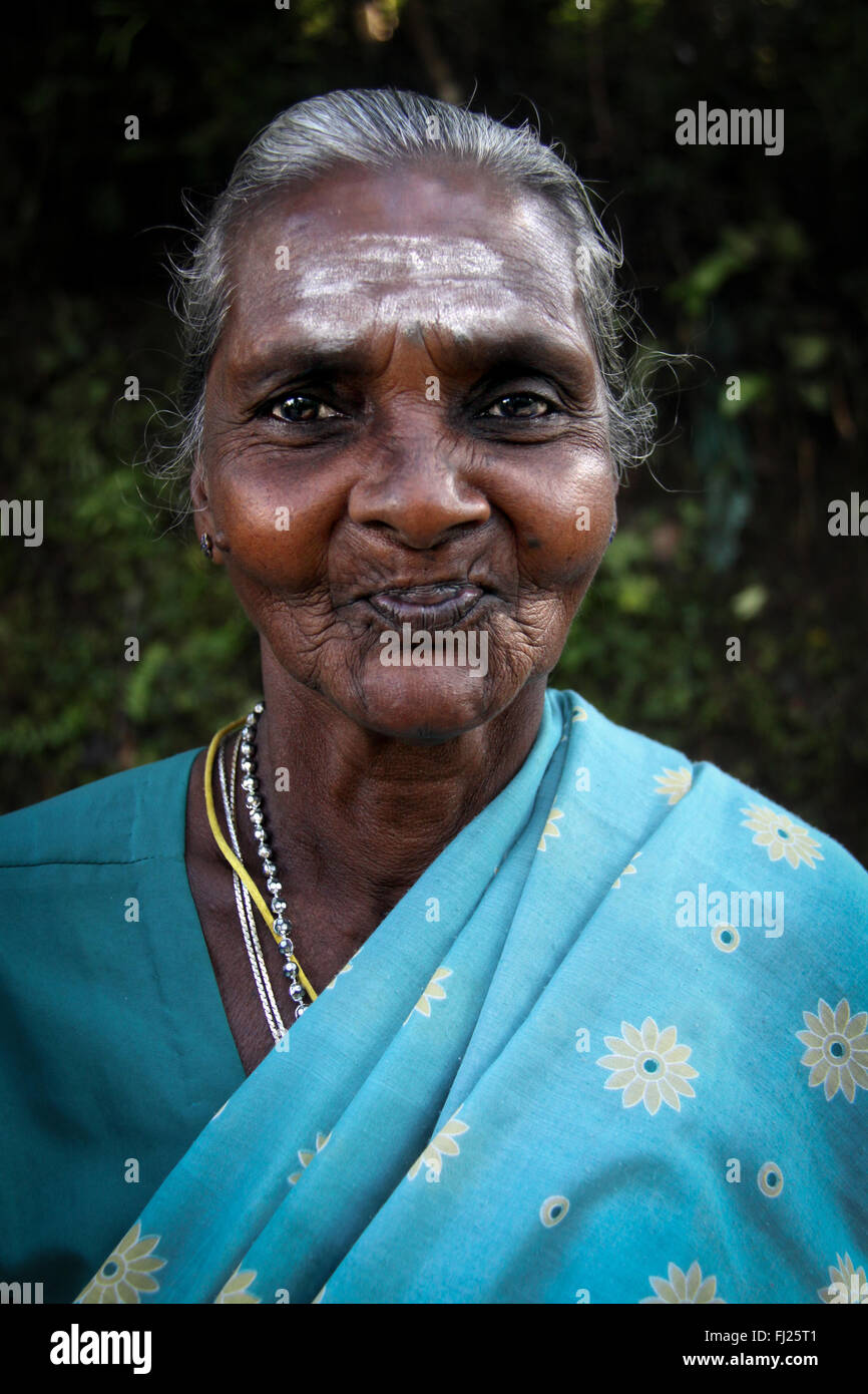 Beautiful woman in Sri Lanka Stock Photo