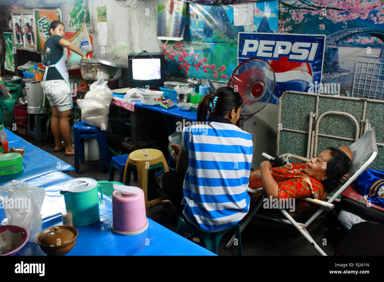 Streetlife in Bangkok Stock Photo