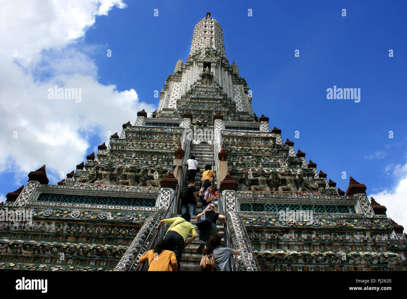 Wat Arun temple / buddhist pagoda in Bangkok  Thailand Stock Photo