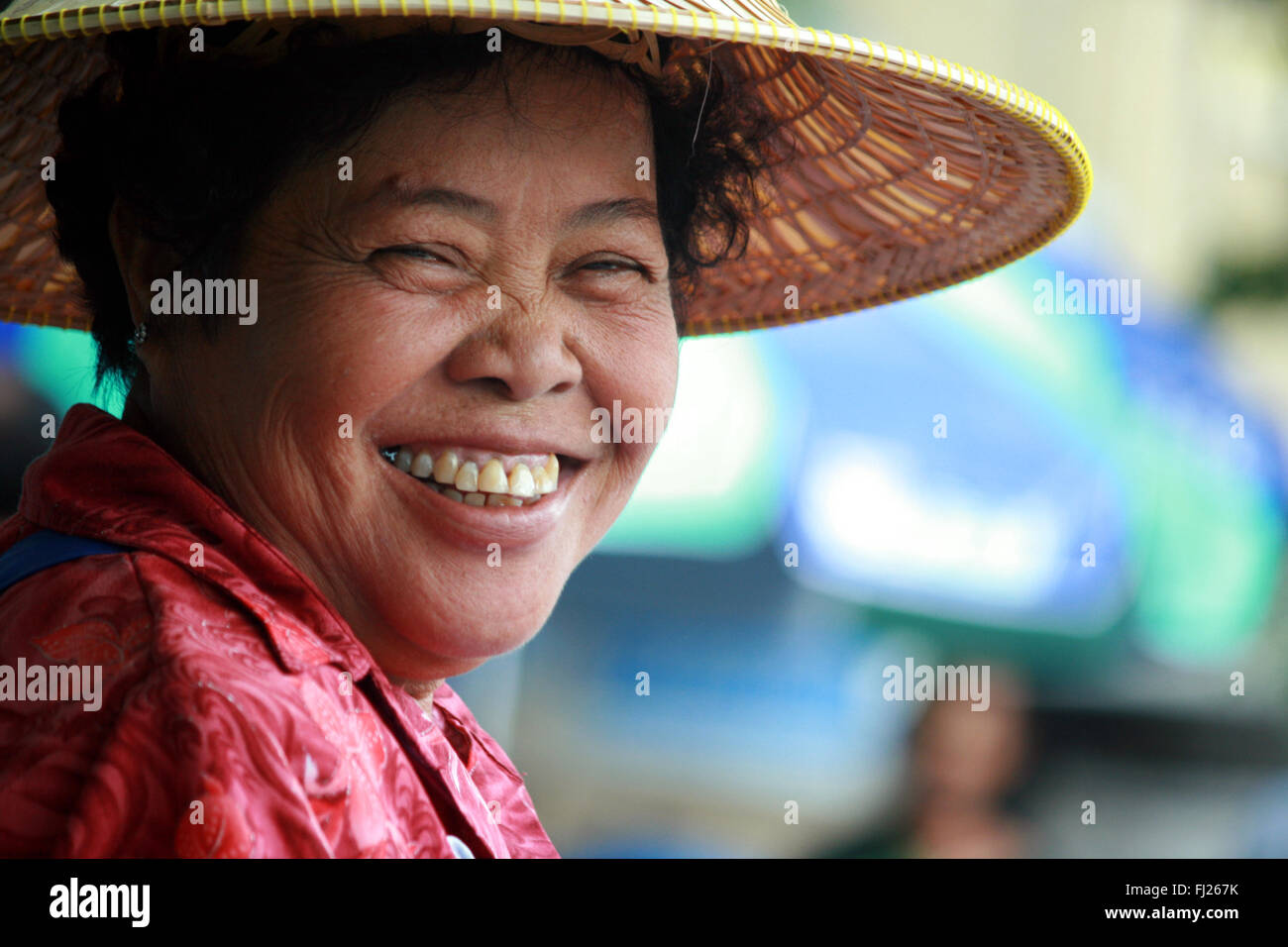 Thailand pictures of people and landscapes Stock Photo