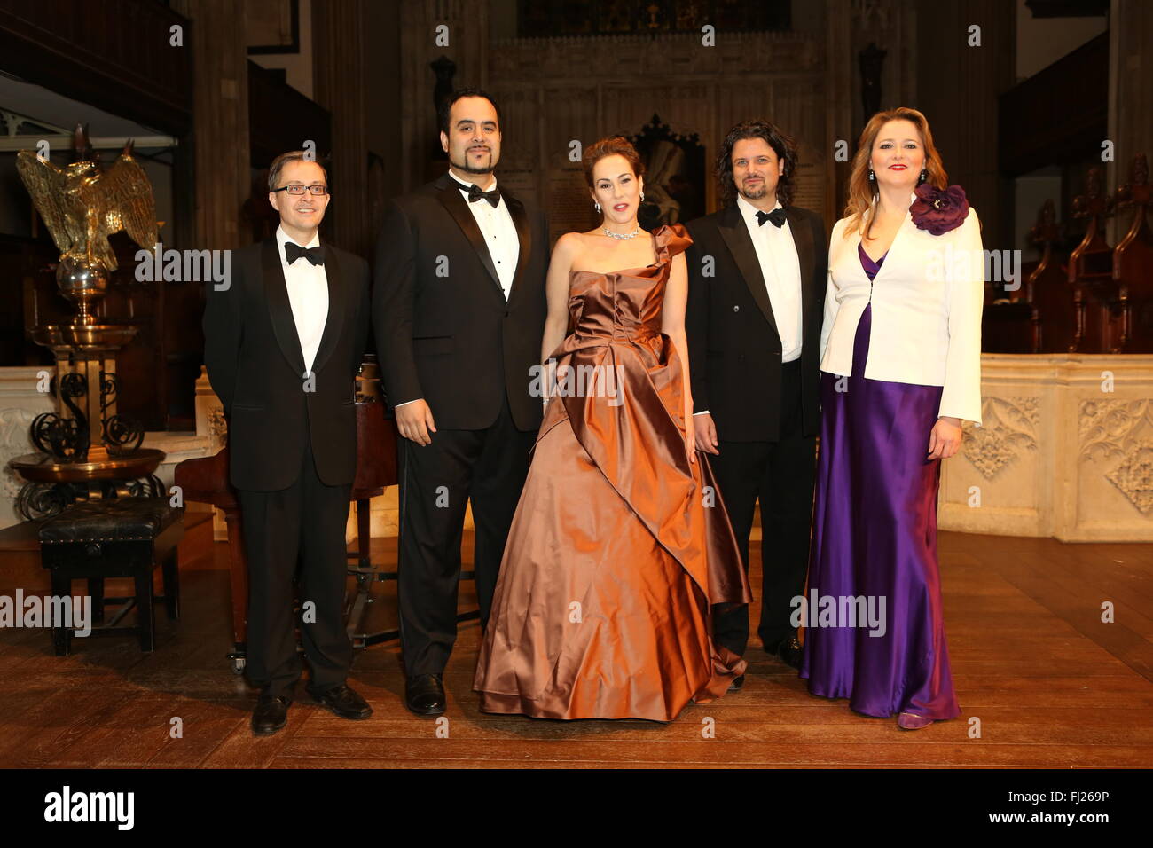 Guests attend Celebration of Chelsea Gala  Featuring: James Ioelu, Melinda Hughes, Jonathan Stoughton, Tasmin Dalley Where: London, United Kingdom When: 28 Jan 2016 Stock Photo