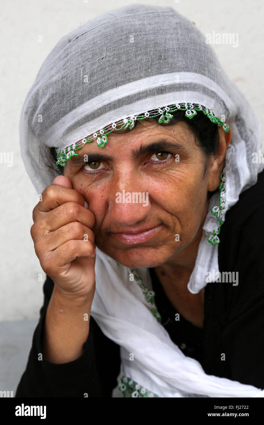 Turkey  Kurdish portrait people Northern Kurdistan Stock Photo