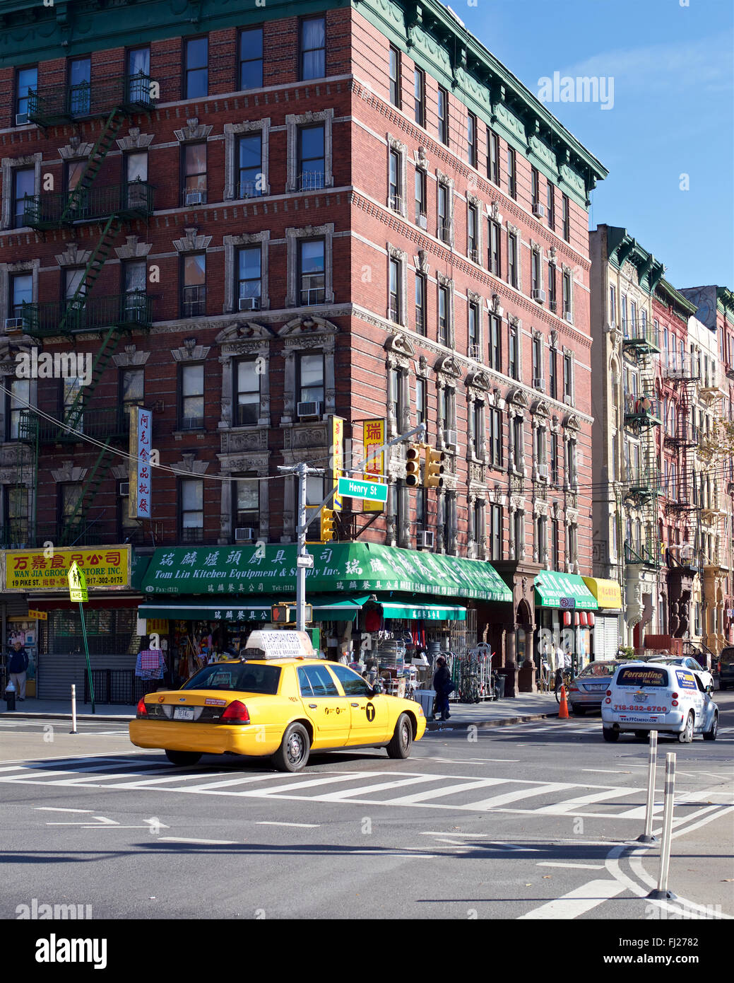 Street Corner In Chinatown Manhattan, New York, Ny, Usa Stock Photo - Alamy