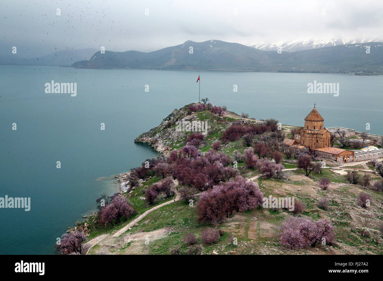 Akdamar Island, Lake Van Turkey Stock Photo