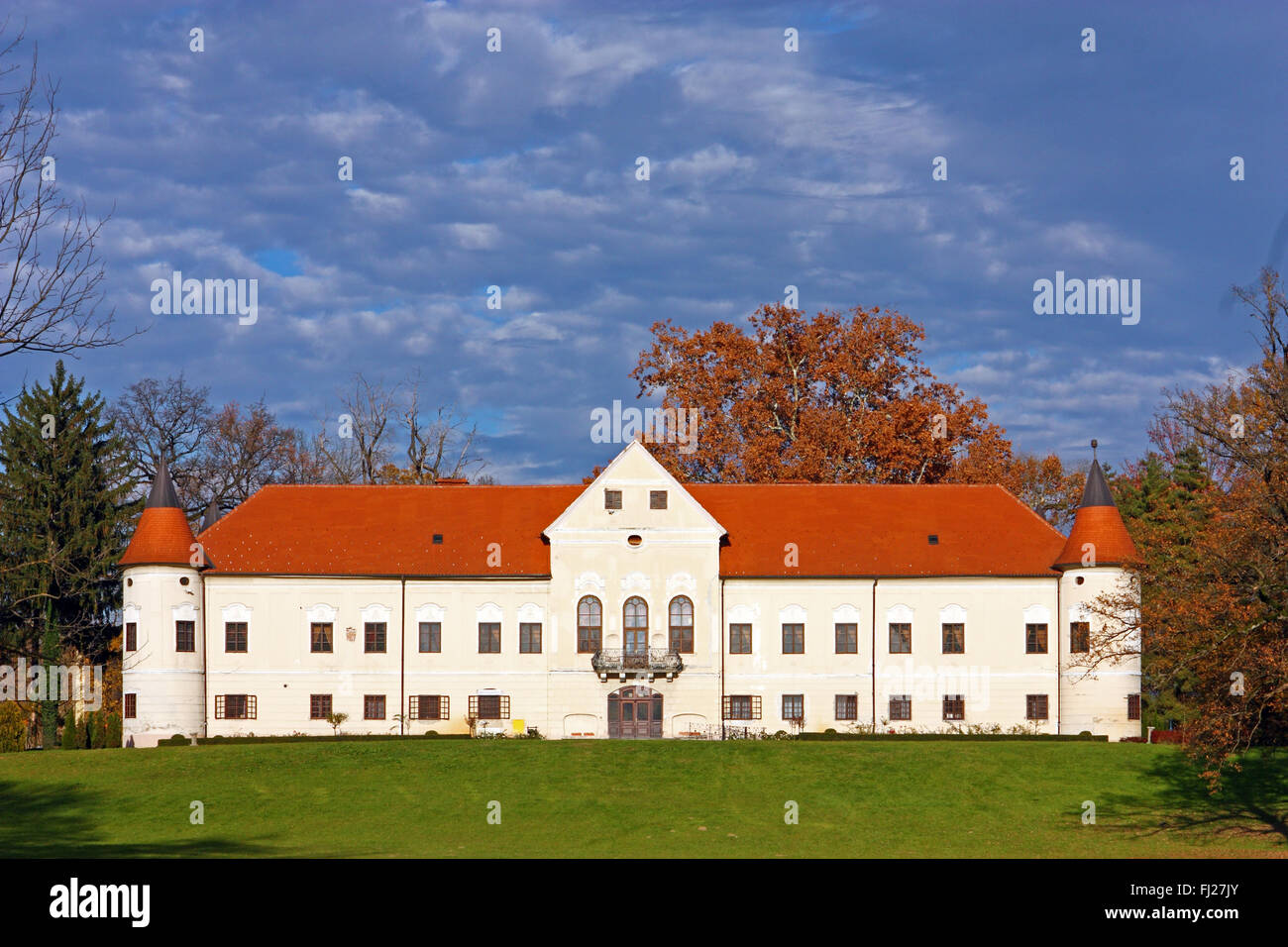 Luznica castle, baroque manor located in Zapresic, Croatia Stock Photo