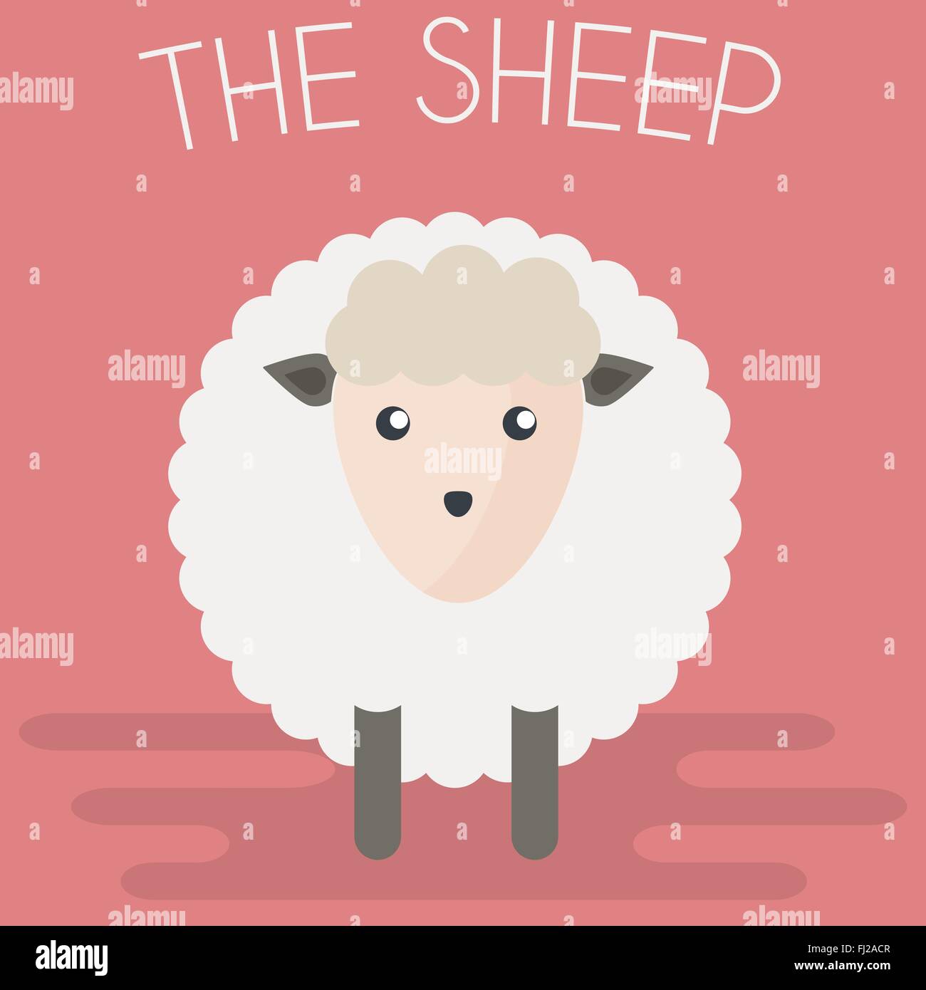Illustration of sheep icon Stock Vector Images - Alamy