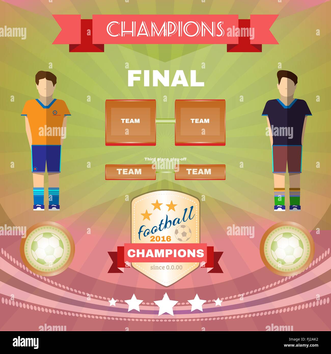 Football Soccer 2016 Game Champions Final Banner Flyer. Soccer Match Infographic. Championship Golden Cup. Digital Stock Vector Image & Art - Alamy