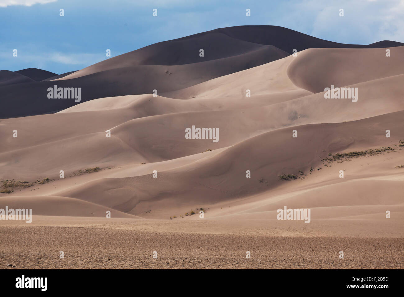 GREAT SAND DUNES NATIONAL PARK contains the largest sand dunes in North America - COLORADO Stock