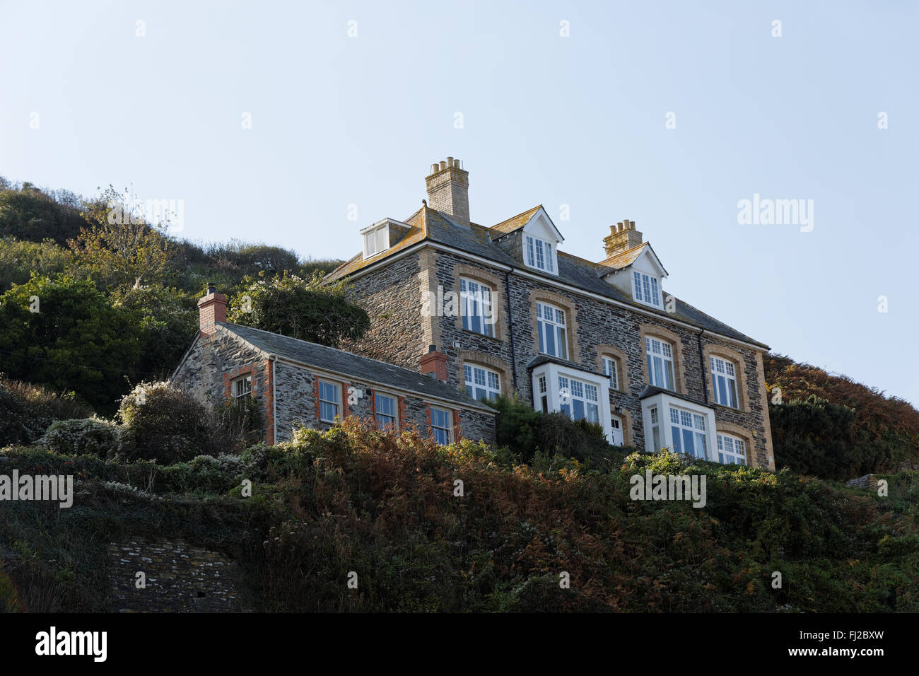 Houses in Port Isaac, Cornwall, UK Stock Photo Alamy