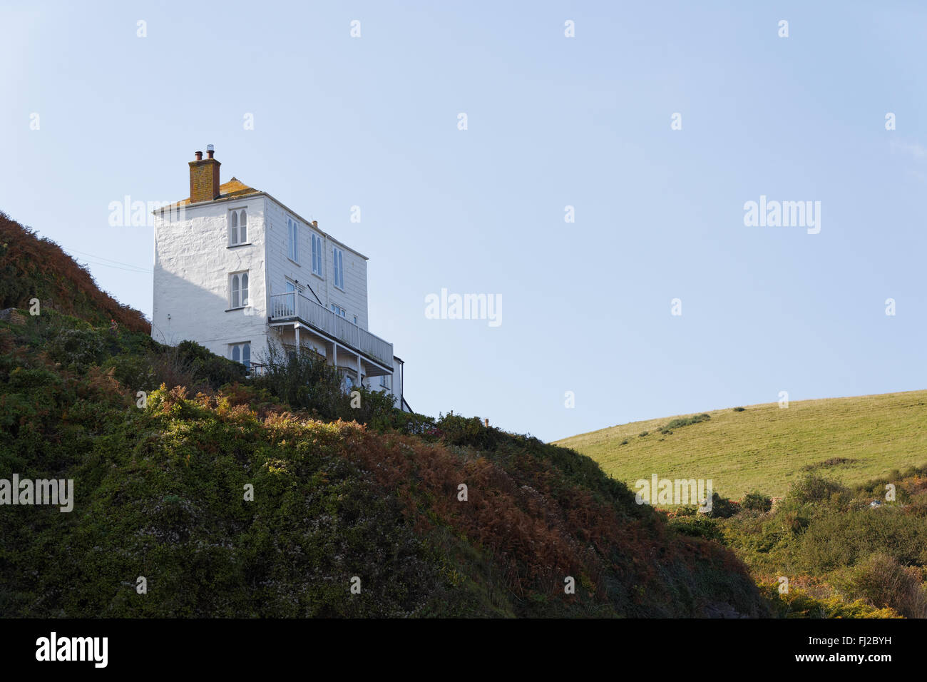 Houses in Port Isaac, Cornwall, UK Stock Photo Alamy
