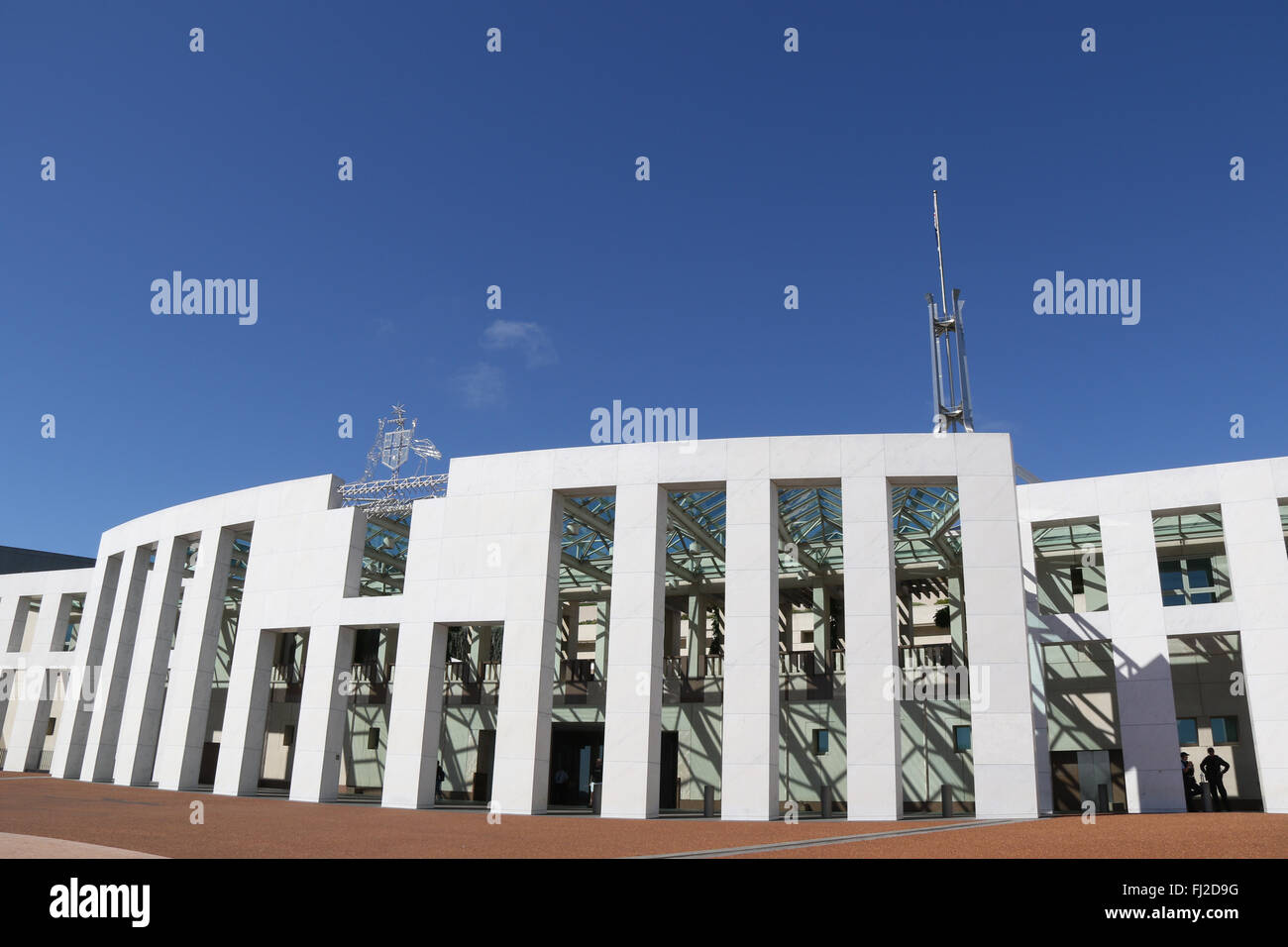 Australian Parliament House at Capital Hill in Canberra. Stock Photo