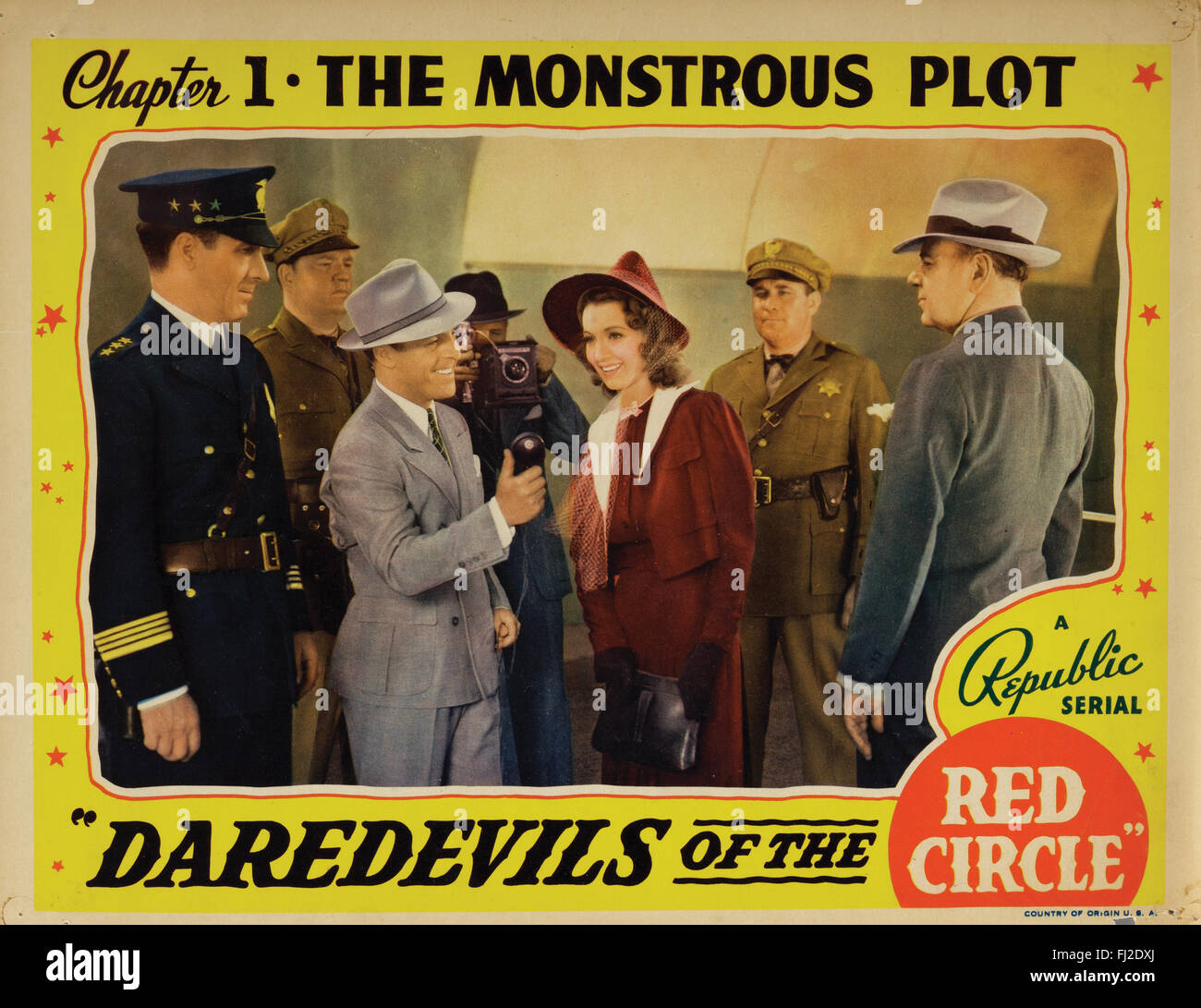 'Daredevils of the Red Circle', scene lobby card. Stock Photo