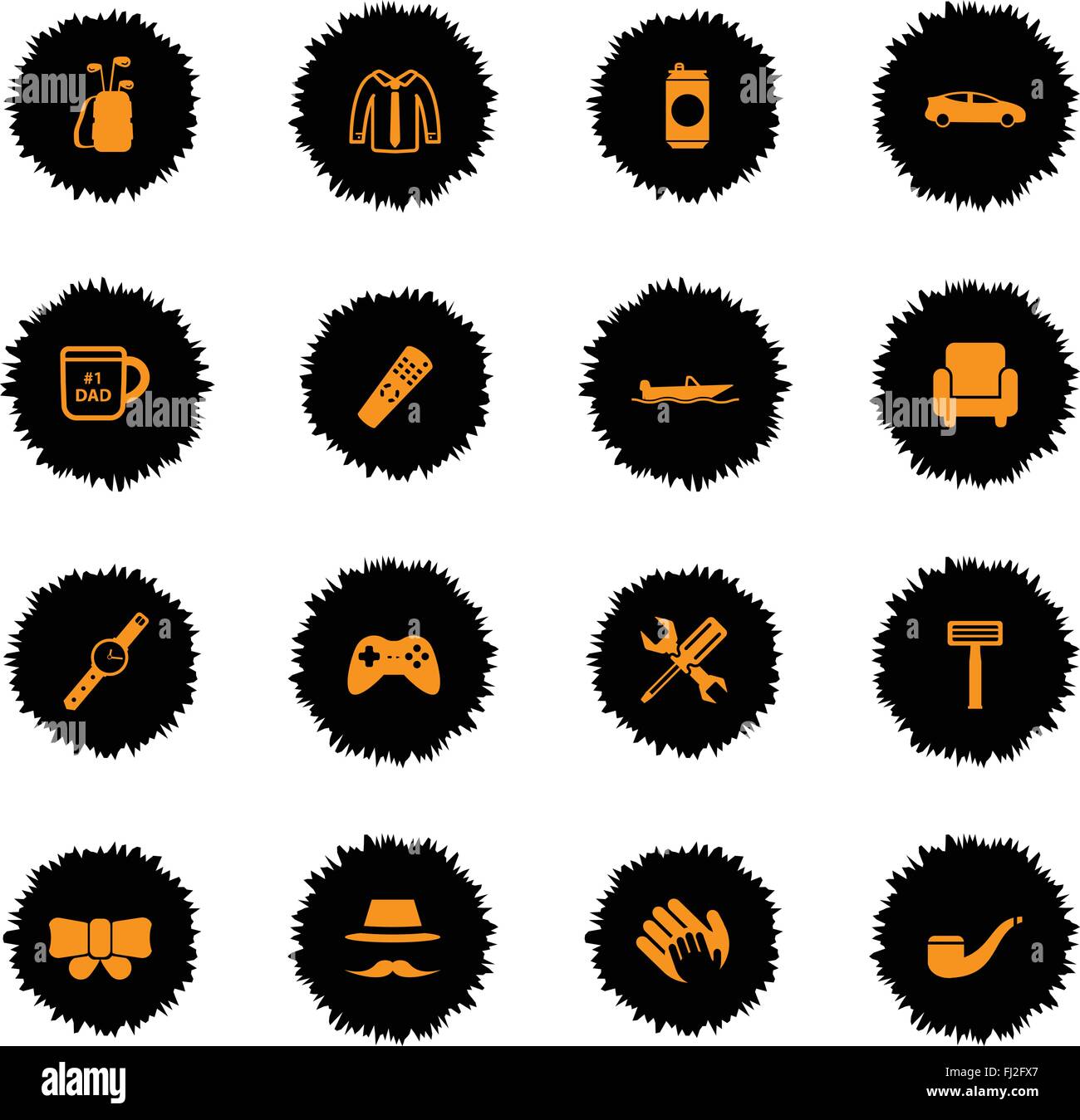 Fathers day simply icons Stock Vector Image & Art - Alamy