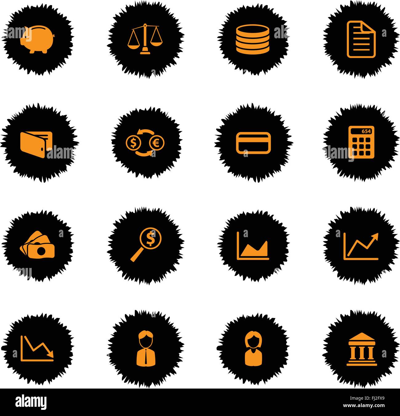 Finance simply icons Stock Vector Image & Art - Alamy