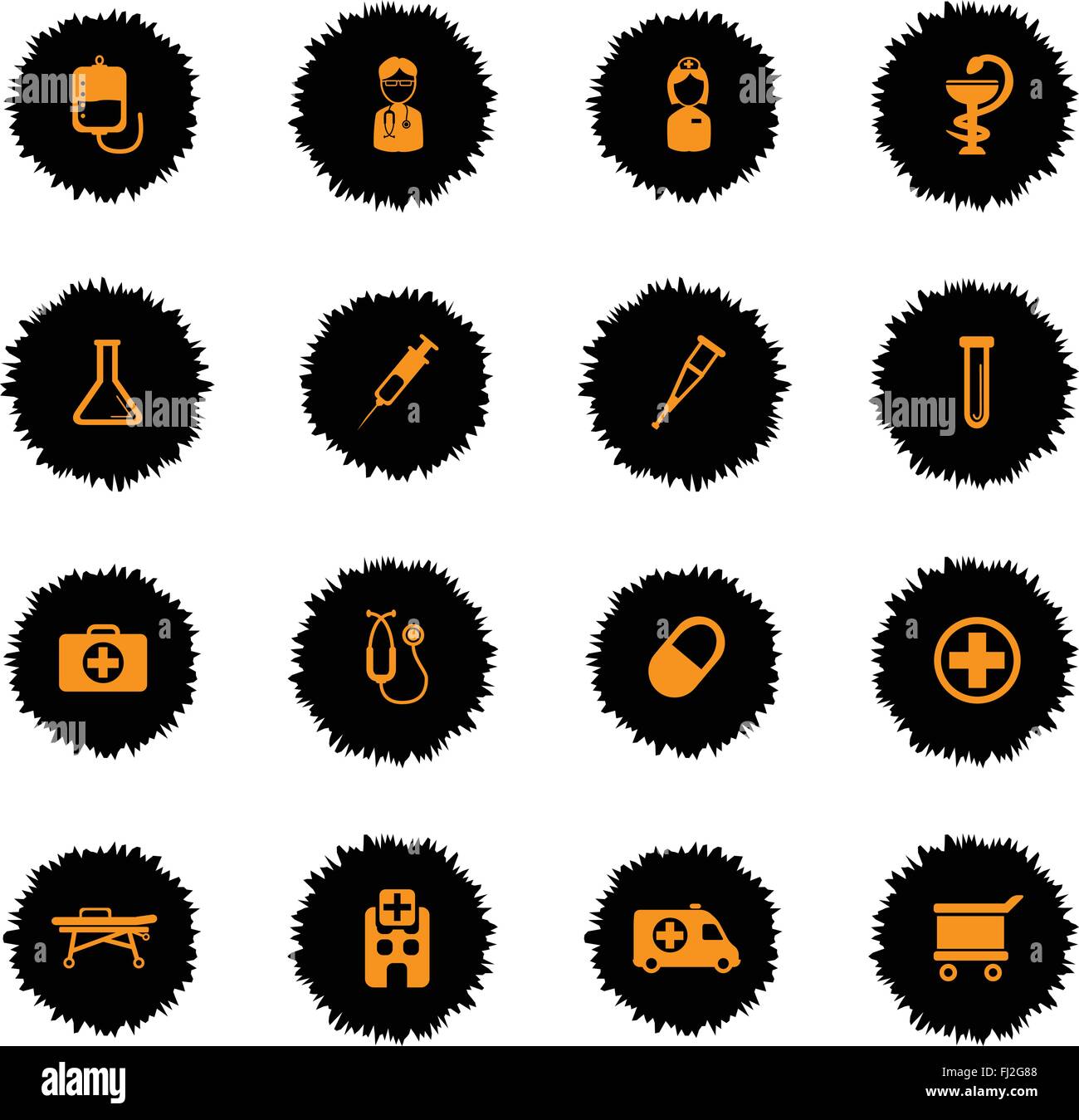 Medical simply icons Stock Vector Image & Art - Alamy