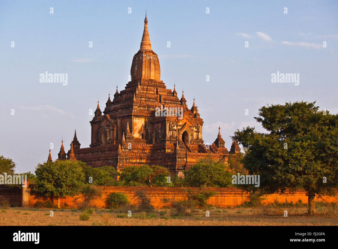 SULAMANI TEMPLE was built in 1183 by Narapatisithu - BAGAN, MYANMAR Stock Photo